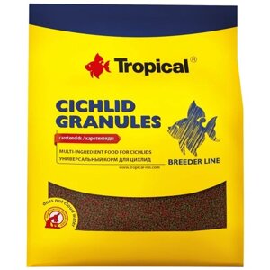 Корм для цихлид в виде медленно тонущих гранул - Tropical Cichlid Granules 300гпакет)