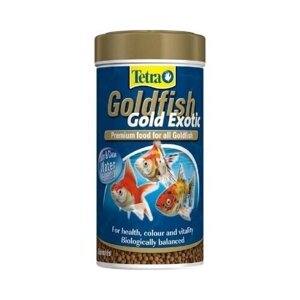 Корм для селекционных и обычных золотых рыбок Tetra Goldfish Gold Exotic 250 мл, гранулы, премиальный (3 шт)