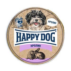 Корм для собак Happy Dog NaturLine, при чувствительном пищеварении, кролик 1 уп. х 10 шт. х 125 г (для мелких пород)