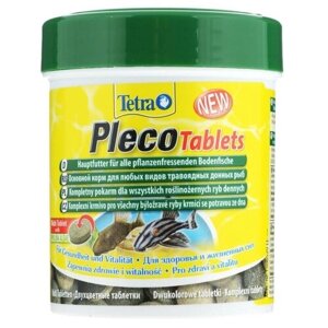 Корм для травоядных донных рыб Tetra Pleco Tablets 275 табл, таблетки (2 шт)
