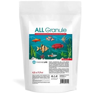 Корм для всех видов декоративных аквариумных рыб Marine Life ALL 4,5Л/1,9 кг.