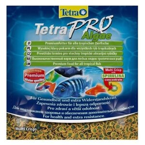 Корм для всех видов рыб TetraPro Algae Crisps в чипсах 12 г