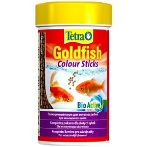 Корм для золотых рыбок Tetra Goldfish Colour Sticks, для улучшения окраса, палочки, 100 мл, 1 шт