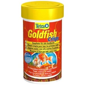 Корм для золотых рыбок Tetra Goldfish Crisps 100 мл, чипсы, подходит для других видов холодноводных рыб (2 шт)