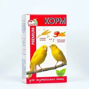 Корм "Пижон Премиум" для экзотических птиц, 500 г