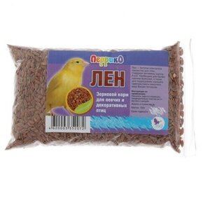 Корм Семя льна для птиц, пакет 100 г, 3 шт.