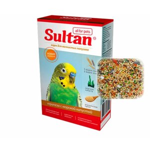 Корм Sultan трапеза для волнистых попугаев с орехами и морской капустой 500г
