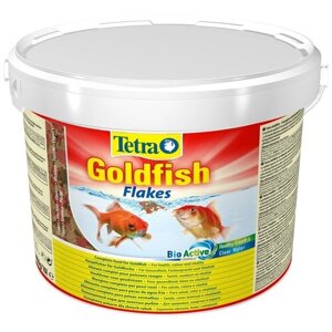 Корм Tetra Goldfish Flakes 10 л, хлопья для золотых рыбок