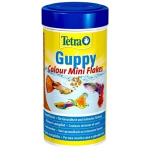 Корм Tetra Guppy Flakes 100мл, хлопья для всех видов гуппи и всех живородящих рыб