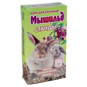 Корм зерновой "Мышильд стандарт" для декоративных кроликов, 500 г, коробка