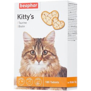 Кормовая добавка Beaphar Kitty's Taurine + Biotin , 180 таб.