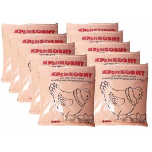 Кормовая добавка Премикс Крепковит (для кур, уток, гусей) , 10 пакетов * 900 г