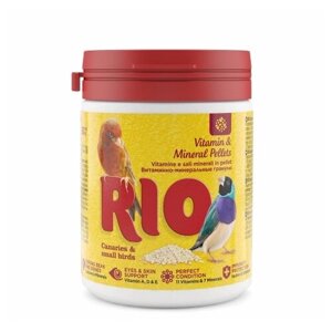 Кормовая добавка RIO витаминно-минеральные гранулы для канареек, экзотов и других мелких птиц 120 г