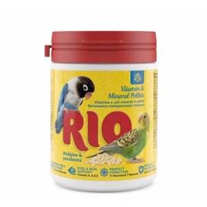 Кормовая добавка RIO витаминно-минеральные гранулы для волнистых и средних попугаев , 1 шт. в уп.