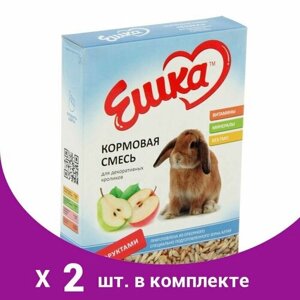 Кормовая смесь Ешка для декоративных кроликов, с фруктами, 450 г (2 шт)