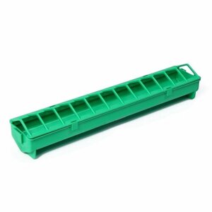Кормушка-поилка для бройлеров, 24 ячейки, лотковая, пластик, цвет зелёный
