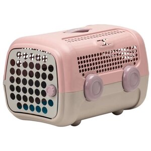 Коробка-переноска для кошек и собак United Pets A. U. T. O. 37х33х51 см 51 см 33 см 37 см Pink/Taupe