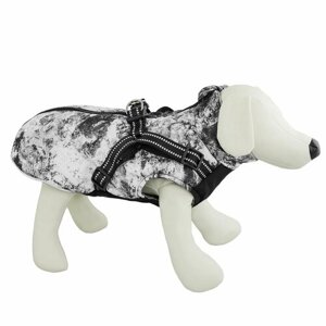 Куртка/жилет для собак, одежда для собак, "Не Один Дома" Snow, бело-серый, XL, длина спинки - 45 см