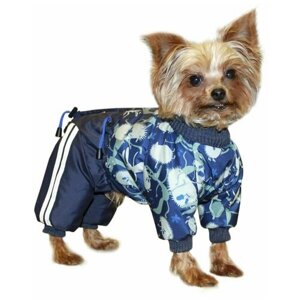 КУЗеР комбинезон для собак мелких и средних пород демисезонный "Куртка -брюки" , дождевик на подкладке , одежда для полных собак для мальчика р 27L