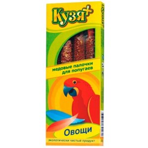 Кузя Палочки для попугаев "Овощи", 4шт. 0.014 кг