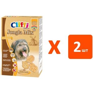 Лакомство Cliffi Jungla mix для взрослых собак всех пород хрустящее печенье 400 гр (1 шт х 2)