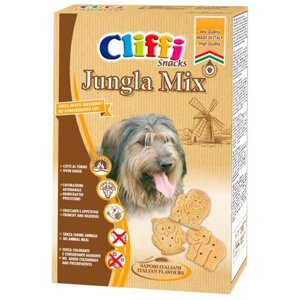 Лакомство Cliffi Jungla mix для взрослых собак всех пород хрустящее печенье 400 гр (1 шт)