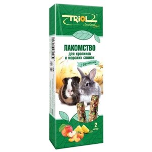 Лакомство для кроликов Triol с фруктами, 100 г, 2 шт. в уп.