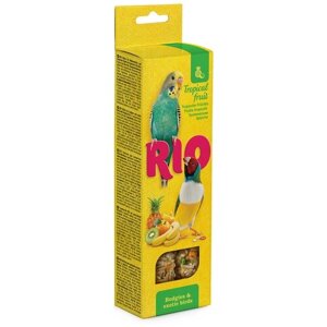 Лакомство для птиц RIO с тропическими фруктами 99774R , 80 г , 2 шт. в уп.