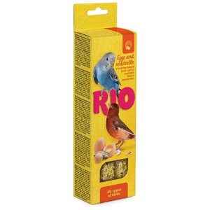 Лакомство для птиц RIO с яйцом и ракушечником , 80 г , 2 шт. в уп.