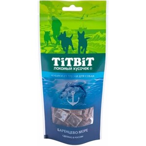 Лакомство для собак Titbit Кубики из трески, 75 г