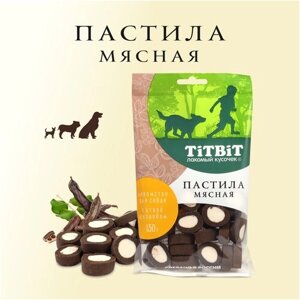 Лакомство для собак TiTBiT Пастила мясная с уткой и кэробом 130 г.