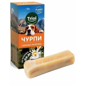 Лакомство для собак Triol Planet Food Чурпи сырная палочка из молока яка М 70г