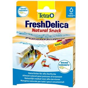 Лакомство для всех видов рыб Tetra FreshDelica Brine Shrimps 48 г (желе артемия) (2 шт)