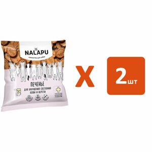 Лакомство NALAPU для собак печенье для улучшения состояния кожи и шерсти 115 гр (1 шт х 2)