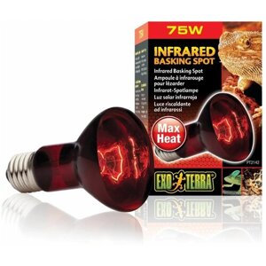 Лампа Exo Terra Infrared Basking Spot для террариума, инфракрасная, 75 Вт