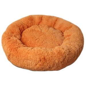 Лежак для собак и кошек Lion Пончик Donut 60х60х20 см 60 см 60 см круглая оранжевый 20 см