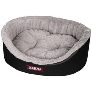 Лежак для собак и кошек Xody Премиум № 4 экокожа серый 64 х 49 х 20 см (1 шт)