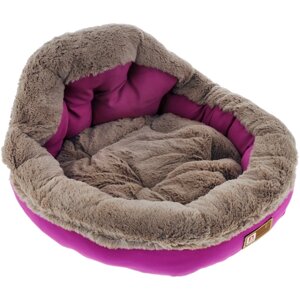 Лежак для собак и кошек Зоогурман Президент (45*45*20 см) розовая фуксия