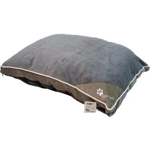 Лежак подушка 100х70х15 см, со съемным чехлом, серый