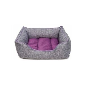 Лежанка для собак, для животный, Лофт №3, пухлик, 56 х 47 х 20 см, фиолетовый