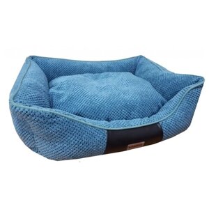 Лежанка для собаки Клампи Цитус, 51х63 см, голубая