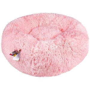 Лежанка-пуфик для животных "Пончик розовый"
