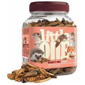Little One Лак-во для грызунов всеядных (для хомяков, крыс, мышей и песчанок) смесь насекомых, 75гр 3шт
