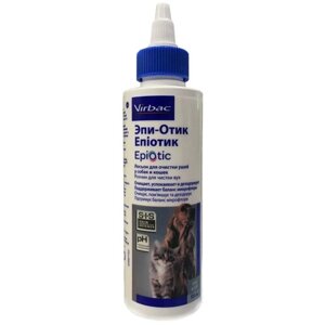 Лосьон -капли Virbac Epi-Otic для чистки ушей у собак и кошек , 125 мл , 170 г