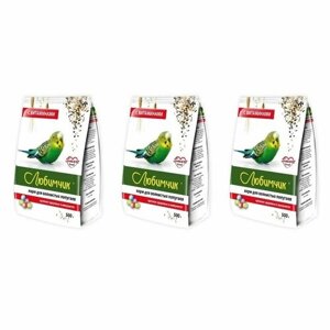Любимчик Корм для волнистых попугаев, с витаминами, 500 гр, 3 уп.