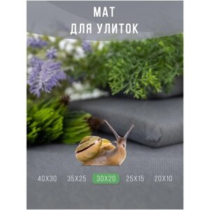 Мат, коврик, подстилка для улиток / Матрасик мягкий для декоративных улиток ахатин 30х20 см