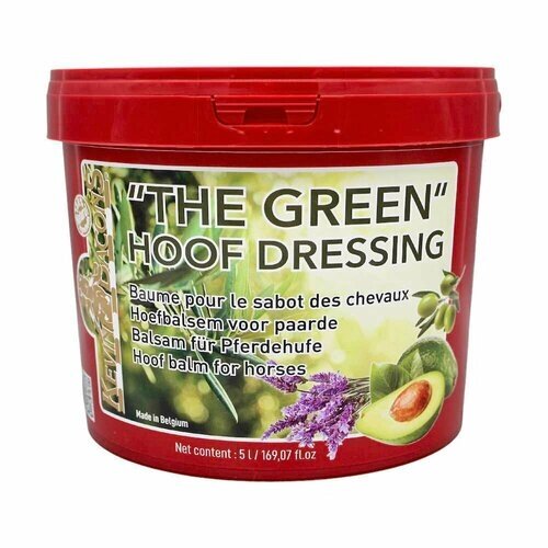 Мазь с авокадо 5 л для экспресс-восстановления сухих копыт лошади Green Hoof Dressing Kevin Bacon's (Бельгия)