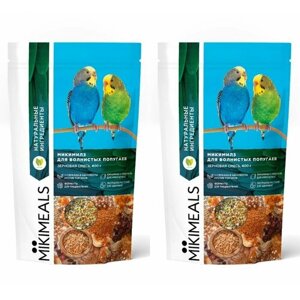 MIKIMEALS Корм сухой для волнистых попугаев Зерновая смесь, 400 г, 2 уп