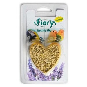 Минеральный камень Fiory Hearty Big в форме сердца с лавандой , 1 шт. в уп.