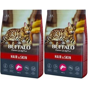 Mr. Buffalo Сухой корм для кошек Hair & Skin Лосось, 400 г, 2 уп